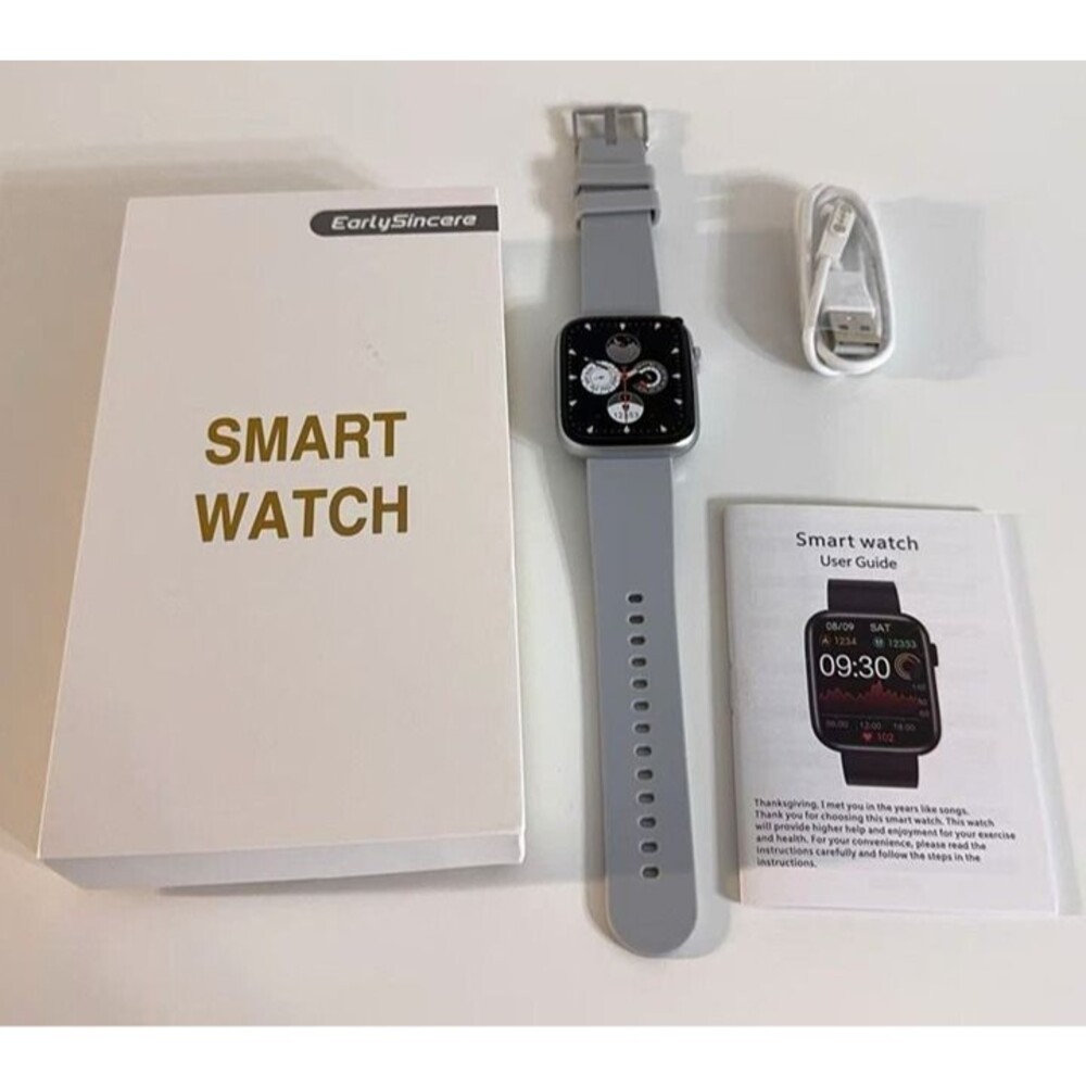 Smart Watch for Men Women, Grey - Picture 2 of 8